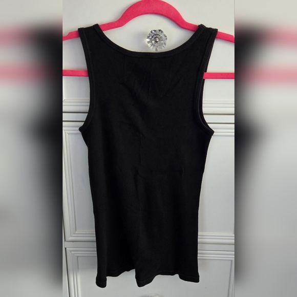 French Dressing Black Tank Top Size M - Picture 2 of 4